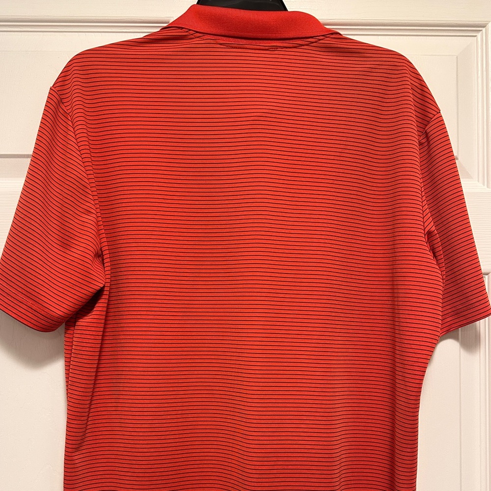 Adidas Red Polo Shirt with Textured Fabric - Picture 3 of 5